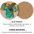 thumbnail image 5 of GZHJMY 6Pcs Round Funny French Bulldog Dog Dressed Up with Cactus Costume Ceramic Coasters with Cork-Backed for Coffee Drink, Cup Mat Absorbent Stone Coasters, 5 of 5