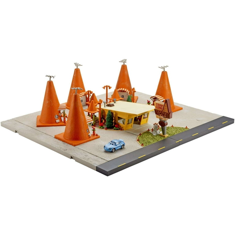 Disney Pixar Cars Precision Series Sally s Cozy Cone Motel Playset