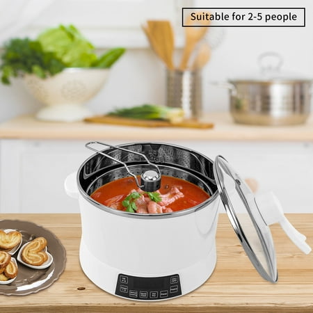 

DENEST 4L Premium Smart Lifting Electric Hot Pot Shabu Shabu 900W Stainless Steel