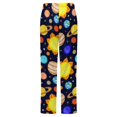 thumbnail image 6 of Colorful Cool Planet Winter Female Pants Flannel High Waist Women Pants Lady Warm Straight Leg Plush Trousers, 6 of 7
