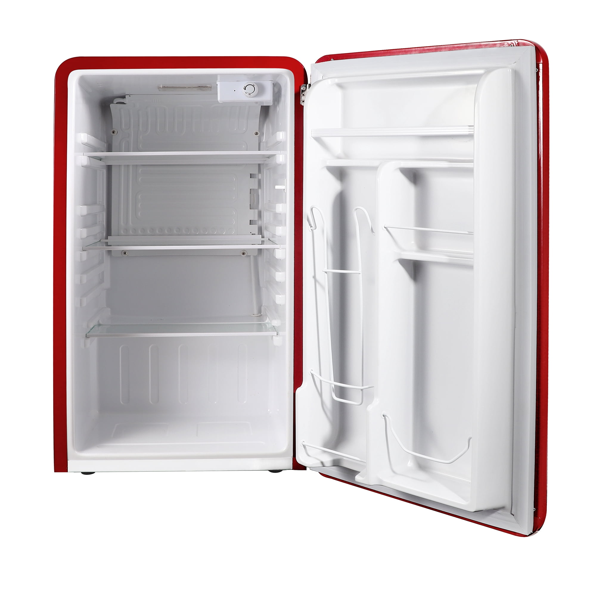 Magic Chef 3.2 cu. ft. Retro Mini Refrigerator in Red, without Freezer in Red