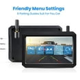 thumbnail image 4 of AUTO-VOX W7PRO Wireless Back Up Camera, 5" TFT Monitors Trailer Rear View Cam Systems, Dual Camera Channels with 2.4G Stable Digital Signal for Car, Truck, RV,Camper, 4 of 8