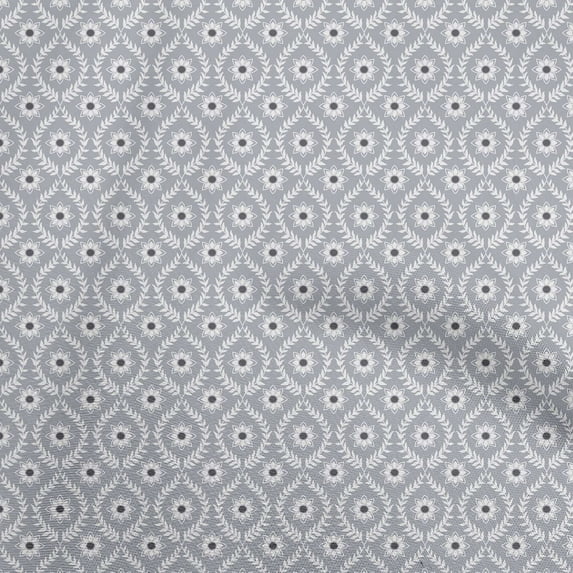 oneOone Rayon Coin Gray Fabric Asian Ikat Craft Projects Decor Fabric Printed By The Yard 56 Inch Wide