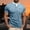 BU2, variant on Men Tshirt Short Sleeve Crewneck Henley Shirt Loose Fit Red Tshirt with Button Work Shirts for Men