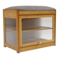 thumbnail image 4 of Entryway Brown Shoe Rack Bench with Cushion Shoe Rack Bench with Storage Space for Entrances, Hallways, Bedroom, 4 of 15