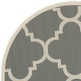 thumbnail image 3 of Safavieh Courtyard Becky Quatrefoil Indoor/Outdoor Area Rug, 6'7" x 6'7" Round, Grey/Beige, 3 of 5