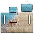 thumbnail image 3 of SEANATIVE Universal Golf Cart Seat Covers Breathable Golf Cart Cushions Towel Blanket Club Car Accessories for 2 Person Seats, for EZGO, Yamaha, Club Car, Starfish Wood Grain, 3 of 7