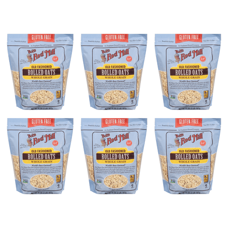 Bob's Red Mill Gluten Free Old Fashioned Rolled Oats 32 oz (Pack 6)
