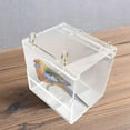 thumbnail image 3 of Jaula de Baño de Aves con Ganchos Amplia Ducha Portátil para Periquitos Pequeña jinwen Baño para pájaros para jaula, 3 of 8