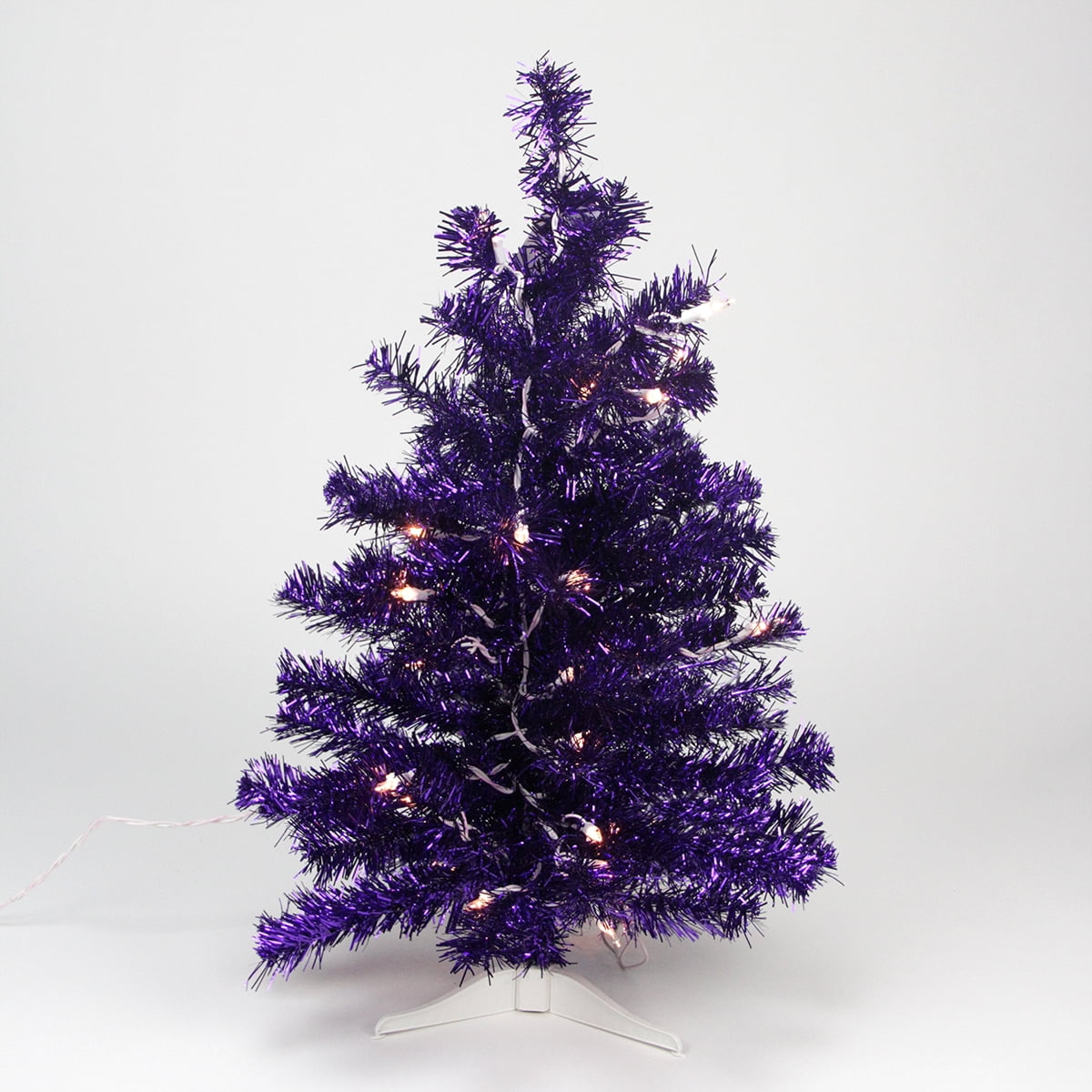 CHEAP Purple Christmas Tinsel Garland christmas Tree Decoration 2m tinsel 6ply 