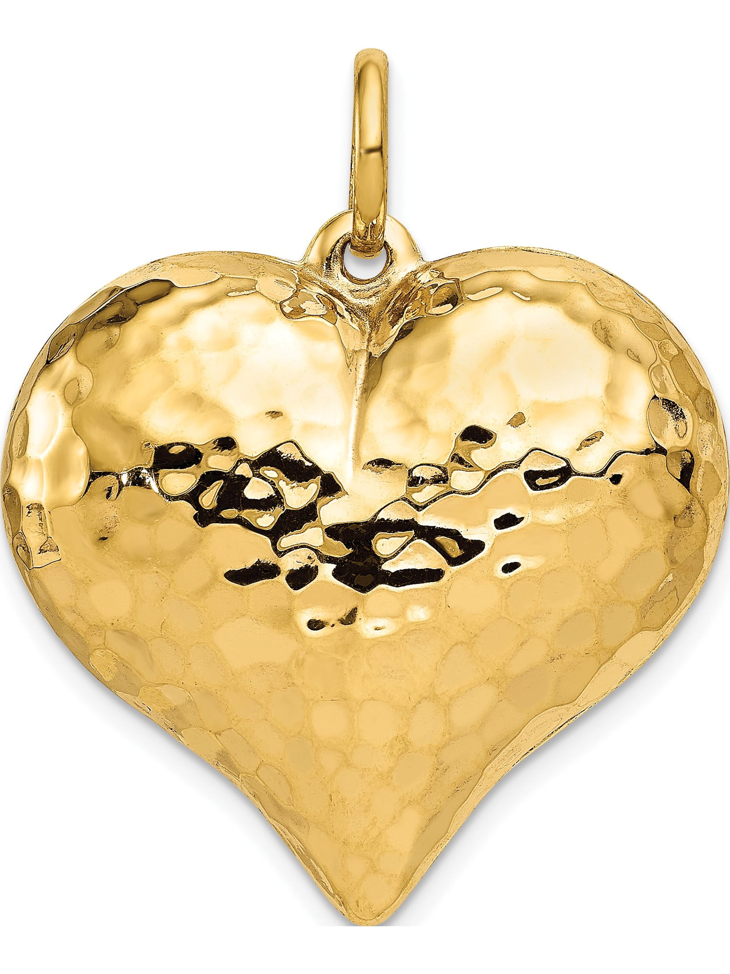 Jewelry by Sweet Pea 14k Yellow Gold Hollow Polished Hammered Large