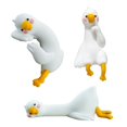 thumbnail image 2 of Dserhfy Mini Resin Goose Figurine Funny Resin Small Goose Computer Decor Collectible Cute 3D Craft Sculpture for Office Desk Car Dashboard Home Decor, 2 of 8