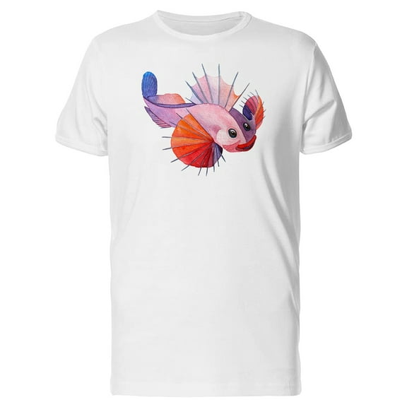 Abstract Spiky Fish Tee Men's -Image by Shutterstock