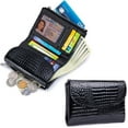 thumbnail image 2 of Cowhide Wallet for Women Small Trifold Wallet for Girls Students with Credit Card Holder, 2 of 9
