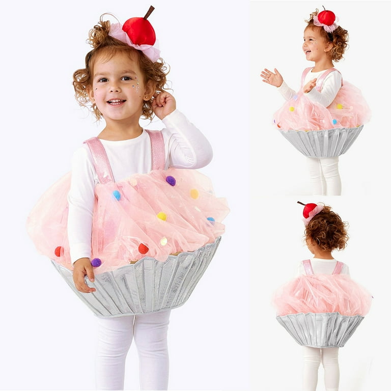 LIhncine Pink Cupcake Child Costume, Girls Princess Cupcake Dress Up  Costumes for Halloween - Walmart.com
