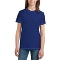thumbnail image 3 of Wukai Navy Blue Youth Unisex Short Sleeve T-Shirt for Boys, Girls, Teens, and Kids-Large, 3 of 7