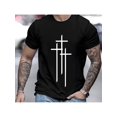 thumbnail image 1 of Summer Essential Crew Neck Graphic Tee - Men's Casual Short Sleeve T-Shirts with Fancy Print, Trendy Daily Wear for Summer Vacation, Outdoor Activities, and Casual Events, 1 of 5