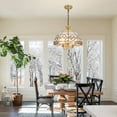 thumbnail image 5 of FINE MAKER American Light Luxury Chandelier E26*3 French   Retro Style Cchandelier, Foyer Closet Dining Room   Bedroom Kkitchen Living Room Chandelier, 5 of 20