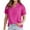 Hot Pink, variant on WIZUTIZ Top for Women Sales Plus Size Cotton Linen Linen Athletic Tshirts V-Neck Tunics Ladies Shirts Vintage Solid Tops Ultra Soft Trendy Tshirt Loose Fit Short Sleeve Blouse T-shirt Bl