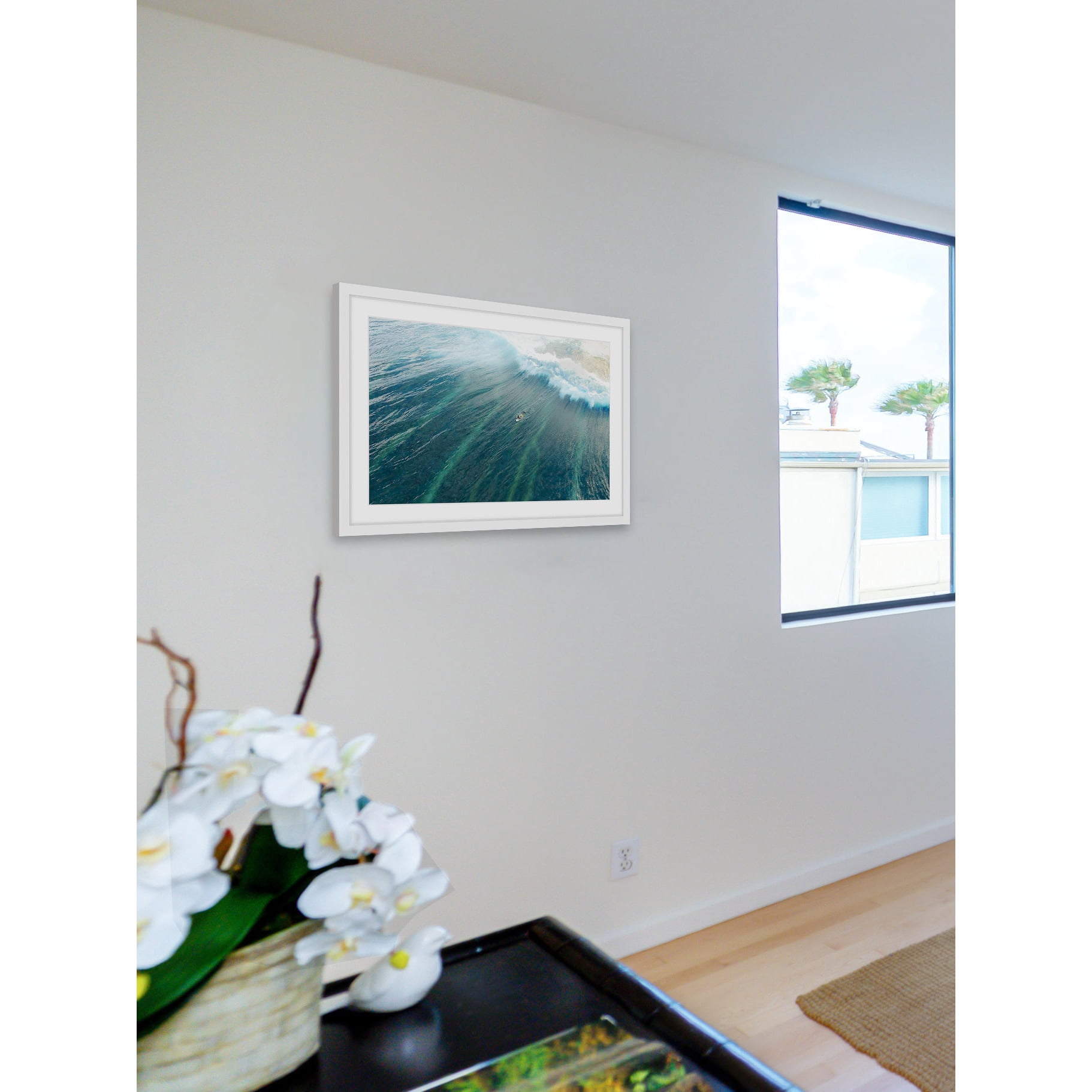 Marmont Hill "Majestic Wave" by Hassan Ishan Framed Painting Print
