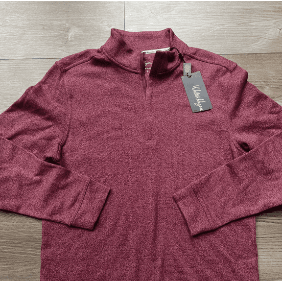 Walter Hagen Men's 1/4 Zip Pullover Sweatshirt Red Small
