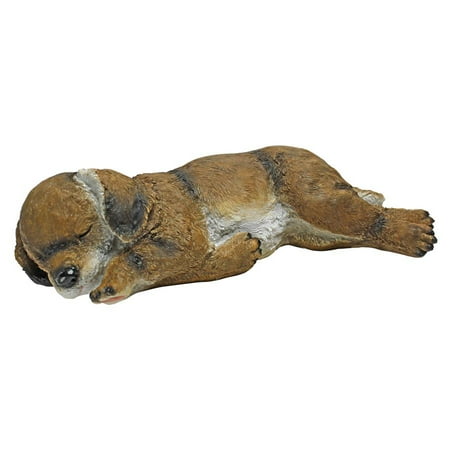 Design Toscano Dozing Doggie Sleeping Puppy Dog Statue