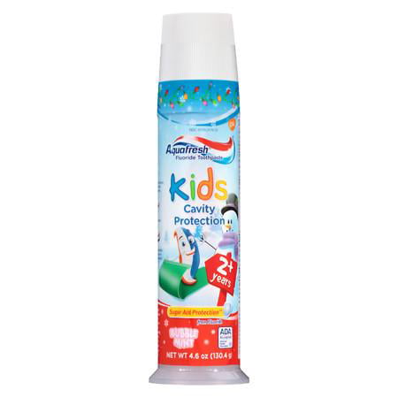 Aquafresh Enfants Protection Cavity Dentifrice Bubblemint Fluoride 4,6 oz (paquet de 12)