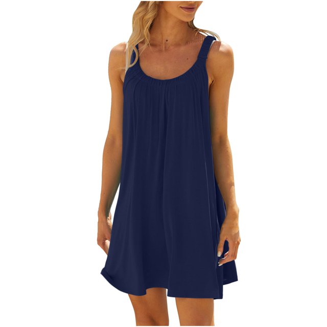Liquidation d'Été 2025! Robe Grande Taille pour Femmes, Liquidation de Robe d'Été pour Femmes, Robe de Plage Bikini Vêtements de Plage Décontractés Robes Courtes d'Été