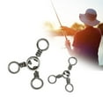 thumbnail image 2 of Sinyiin Fishing Connector 3 Way Swivels Crossline Swivels Trolling Line Lure Connector, 2 of 18