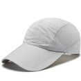 thumbnail image 2 of BKQCNKM Hats for Men, Mens Hats, Baseball Cap, Unisex Mesh Cap Breathable Hat Work Cap Plain Sunshade Baseball Cap Mountain Climbing Outdoors Summer Cap, Gray One Size, 2 of 3