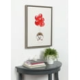 thumbnail image 5 of DesignOvation Sylvie Hedgehog Balloons Framed Canvas Wall Art By Amy Peterson, 18x24 Gray, Whimsical Home Decor, 5 of 5