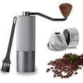 thumbnail image 1 of JUNWELL Manual Coffee Grinder - 420 Stainless Steel Six-Axis Conical Burr  Internal Adjustable Setting for Espresso  Drip Coffee  French Press  Hand Grinder Gift with Grey Finish, 1 of 6