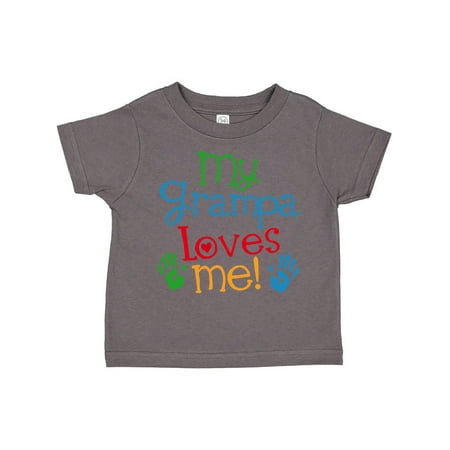 

Inktastic My Grampa Loves Me Outfit Gift Toddler Boy or Toddler Girl T-Shirt