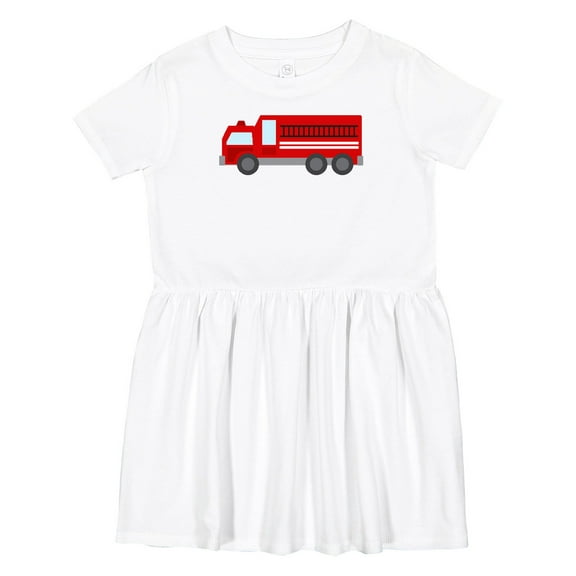 Inktastic Fire Truck (red) Girls Toddler Dress