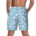 thumbnail image 4 of Fotbe Blue Popcorn Men’s Swim Trunks Quick Dry Swim Shorts Board Shorts with Mesh Lining-Large, 4 of 9