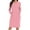 A_ Pink Dresses for Women, variant on SMihono Fashion Long Sleeve Dress for Women Lightweight V Neck Kangaroo Pocket Hoodie Dress Spring Sweatshirts for Women Gray 4