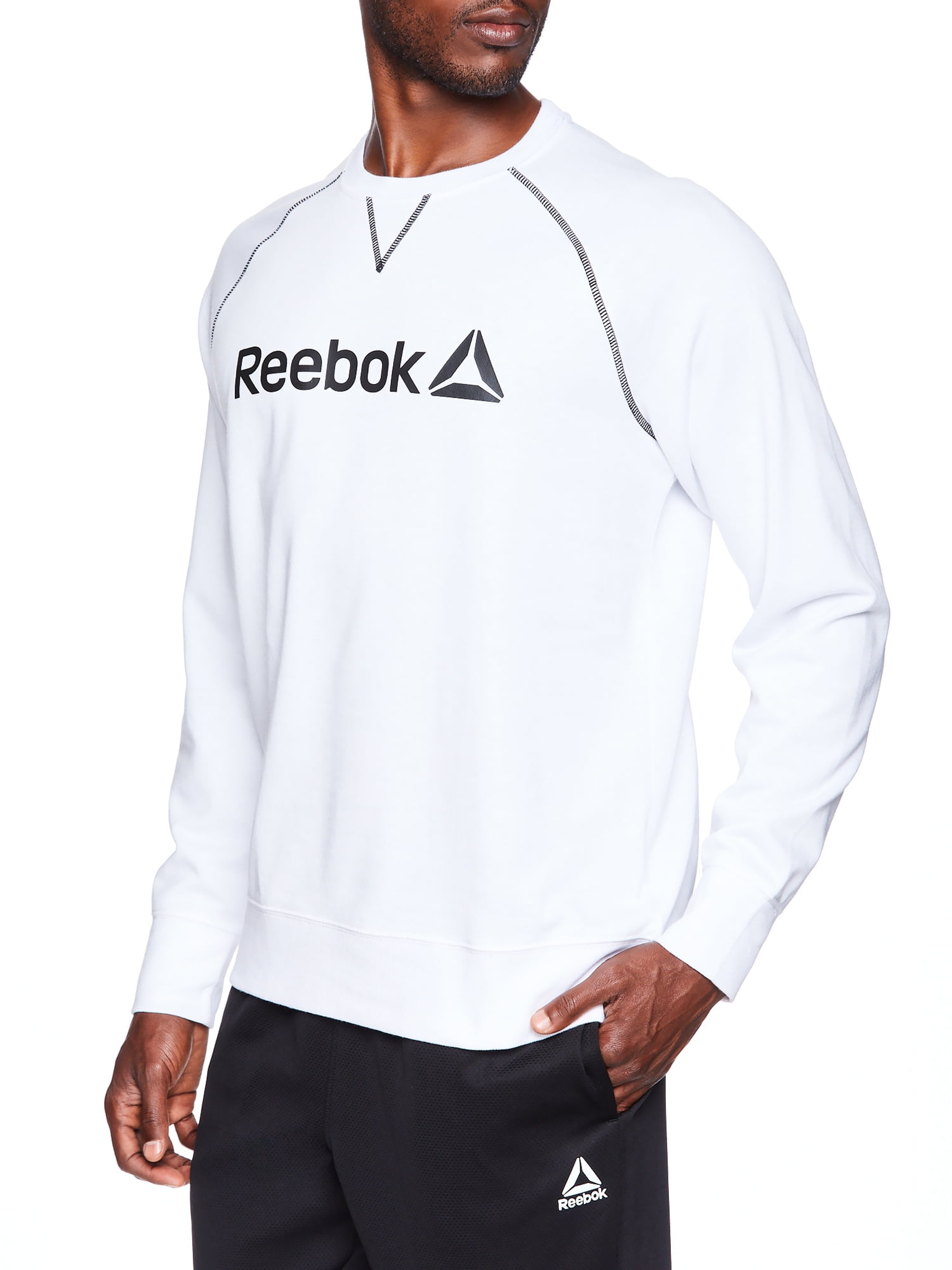 ☆送料無料☆ REEBOK HRN sweatshirt ☆ Reebok Men's Crewneck Sweatshirt with Long Sleeves, Sizes XS