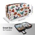 thumbnail image 4 of Goofa Colorful Butterfly Printed Toiletry Bag with Handle,Large Capacity Travel Makeup Cosmetic Bag for Women, Carry on Airport Airline Compliant Bag, 4 of 9