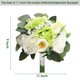 thumbnail image 2 of Juego de 6 ramos de damas de honor DIYDOFUN, verde y blanco, 28 cm, 2 of 6