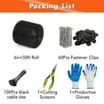 thumbnail image 7 of Solar Panel Bird Guard, Critter Guard for Solar Panels, 1/2 Inch PVC Coated Galvanized Wire Mesh Roll Kit with 100pcs Fastener Clips, 100pcs Cable Ties, Cutting Scissors and Gloves, 7 of 7