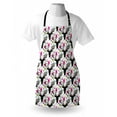 thumbnail image 3 of Deer Apron Geometric Colorful Triangles Background with Dark Animal Head Silhouettes with Antlers, Unisex Kitchen Bib Apron with Adjustable Neck for Cooking Baking Gardening, Multicolor, by Ambesonne, 3 of 3