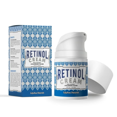 LilyAna Naturals Retinol Cream for Face - Retinol Cream, Anti Aging Cream, Retinol Moisturizer for Face, Wrinkle Cream for Face, 2.5% Retinol Complex - 1.7oz