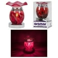 Aromar Red Essential Oil Warmer Lamp, Electric Wax Burner Bulb