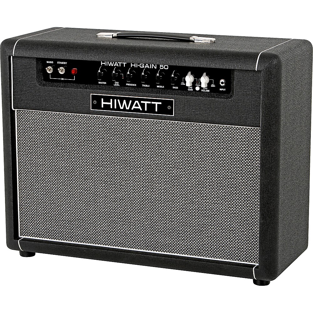 Hiwatt Hi Gain 50 50w 2x12 Tube Guitar Combo Amp Black Walmart Com