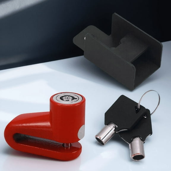 LULULION Red Anti Theft Lock for Motorcycle Disc Brake Lock Universal Security for Scooter