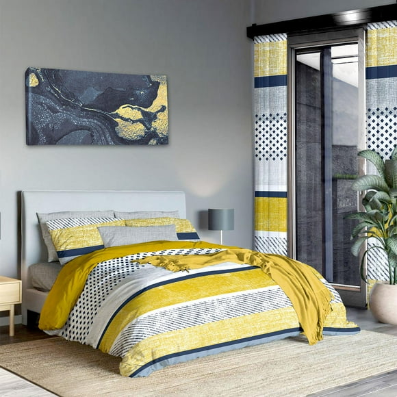 Set Edredón King Size Polo One Ravana Mostaza Veloutte 3 Pzs