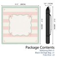 thumbnail image 2 of Mint Pink Ribbon Frame Mahjong Mat 31.5x31.5 Inch | Non-Slip And Noise Reduction Mah Jong Table Mat Cover with Carrying Bag For Mahjong Lovers, Poker, Board Games And Dominoes, 2 of 7