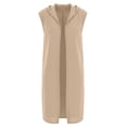 thumbnail image 2 of Kiijoy Boy Halloween Medieval Hooded Surcoat Tabard Sleeveless Tunic Top, Khaki, 7-8 Years, 2 of 7
