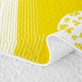 thumbnail image 5 of Manfei Minimalist Floral Stripes Quilt King 3 Pieces,Vintage Aesthetics King Coverlet Set,1 Bedspread and 2 Pillowcases, 5 of 7
