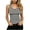 Black, variant on Women's Striped Tank Tops Summer Sleeveless V Neck Casual Ribbed Knit Skinny Fit Basic Camisole